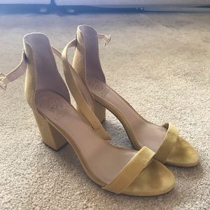 Yellow Mustard Vince Camino Shoes. Only worn once!